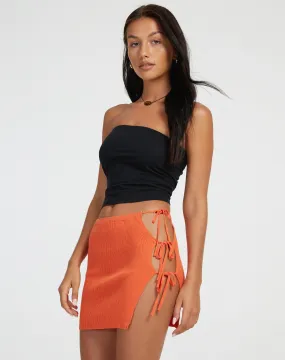 Pyara Mini Skirt in Orange