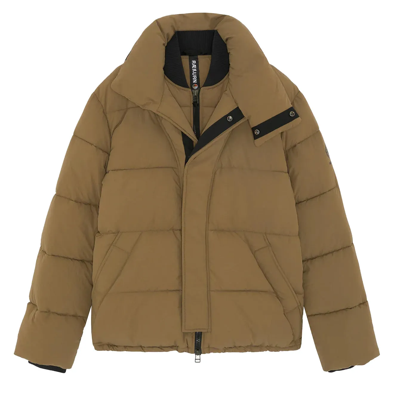 Raeburn Filled Puffa Jacket Mid Brown