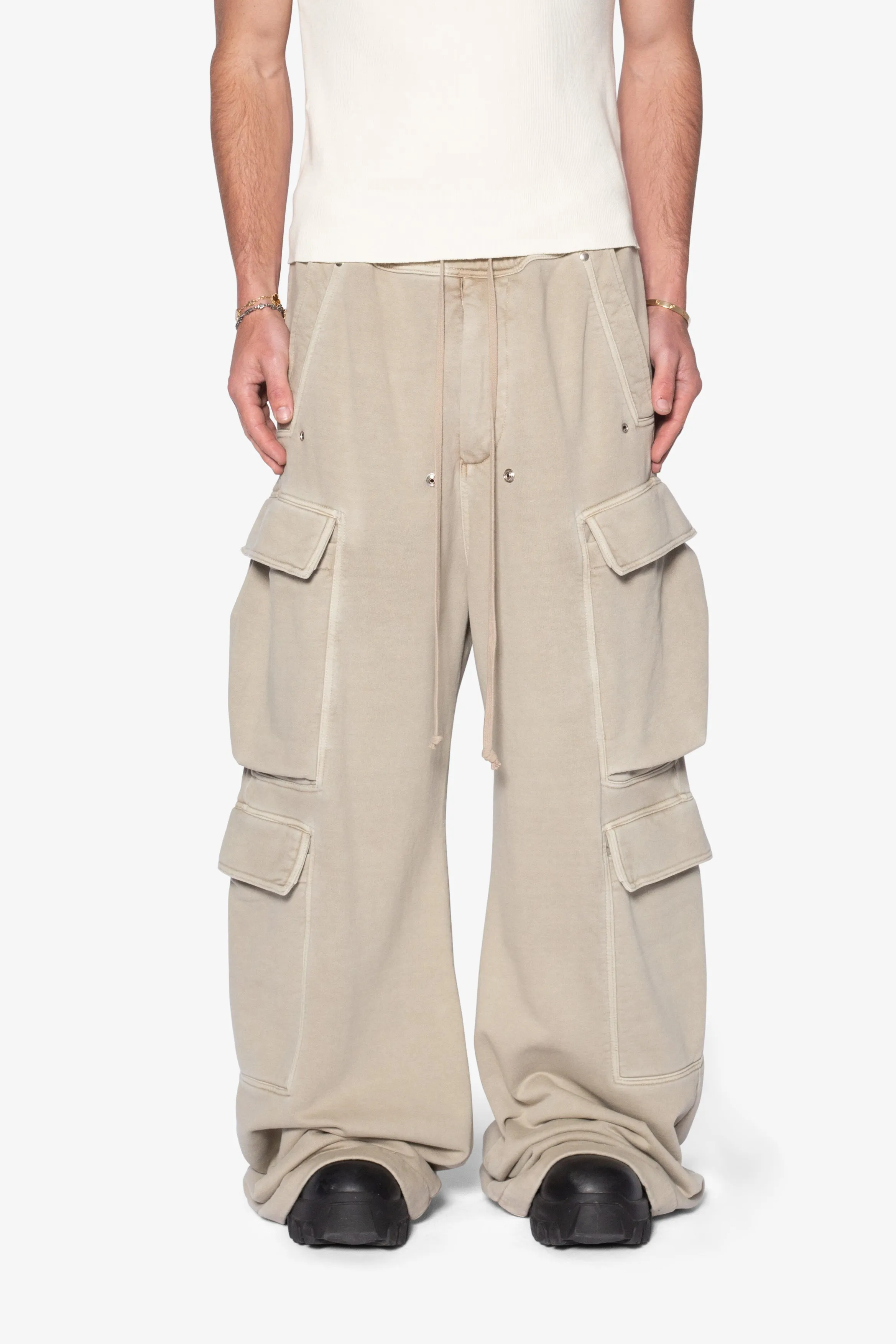 Rave Double Cargo Sweatpants - Washed Earth