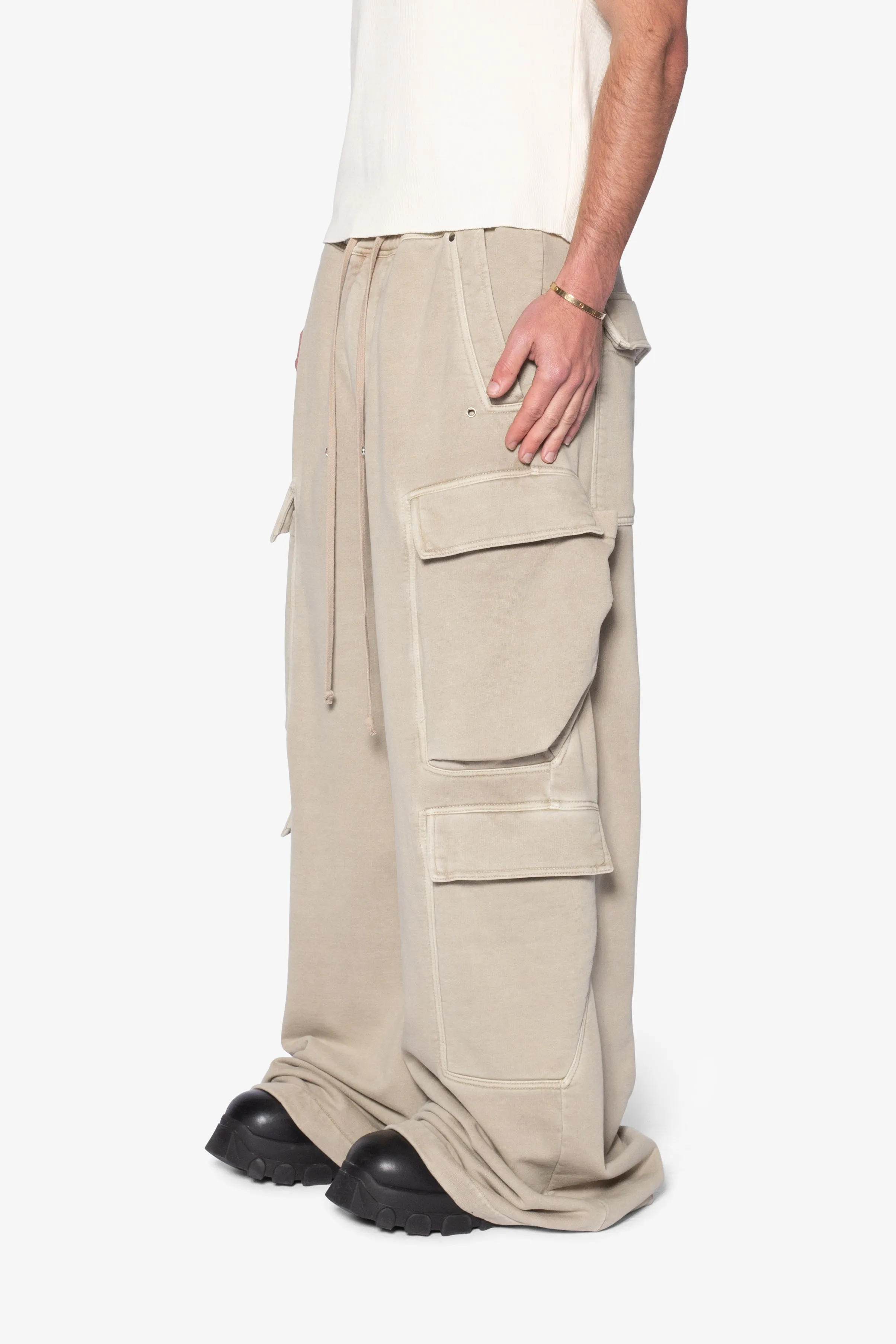 Rave Double Cargo Sweatpants - Washed Earth