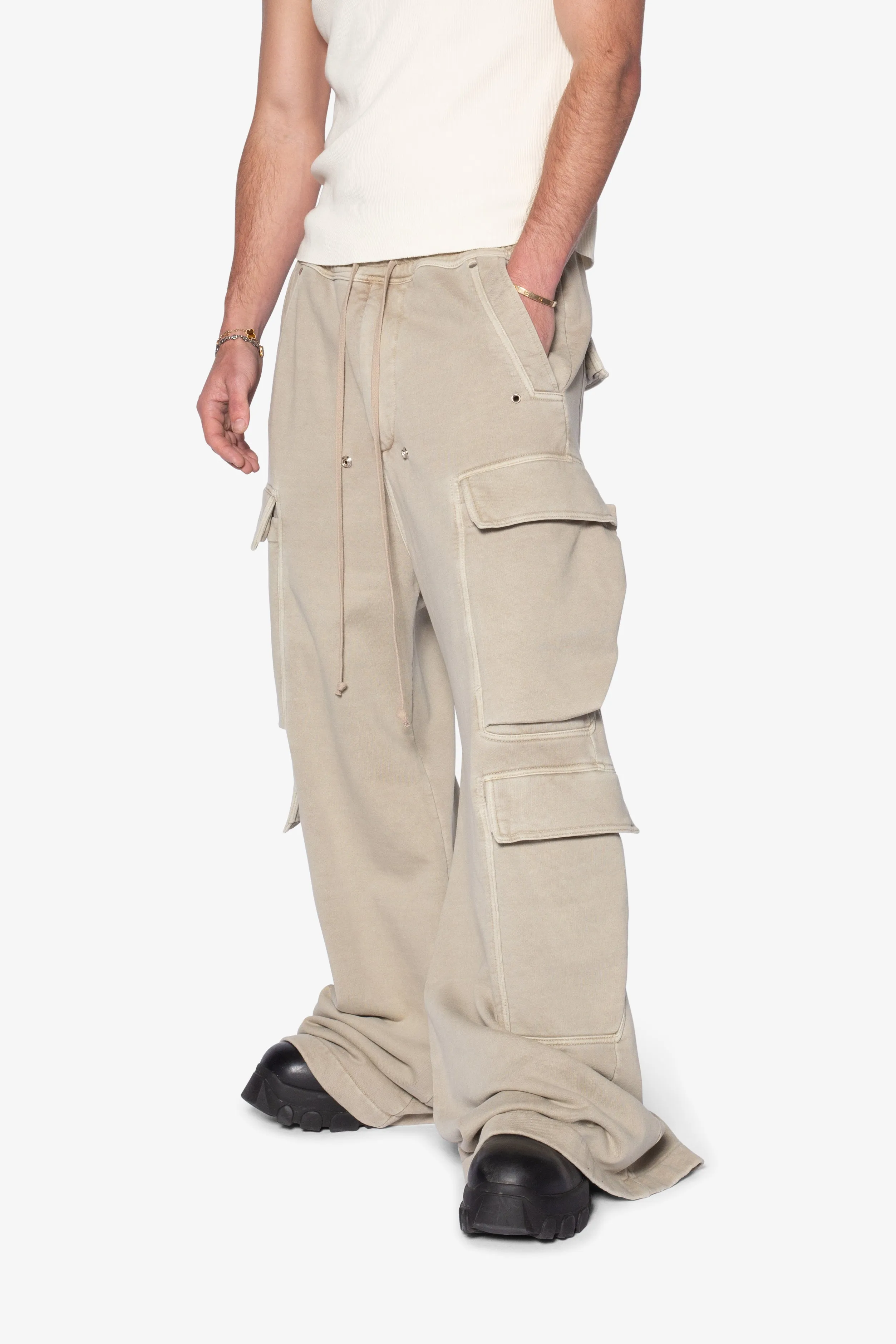 Rave Double Cargo Sweatpants - Washed Earth