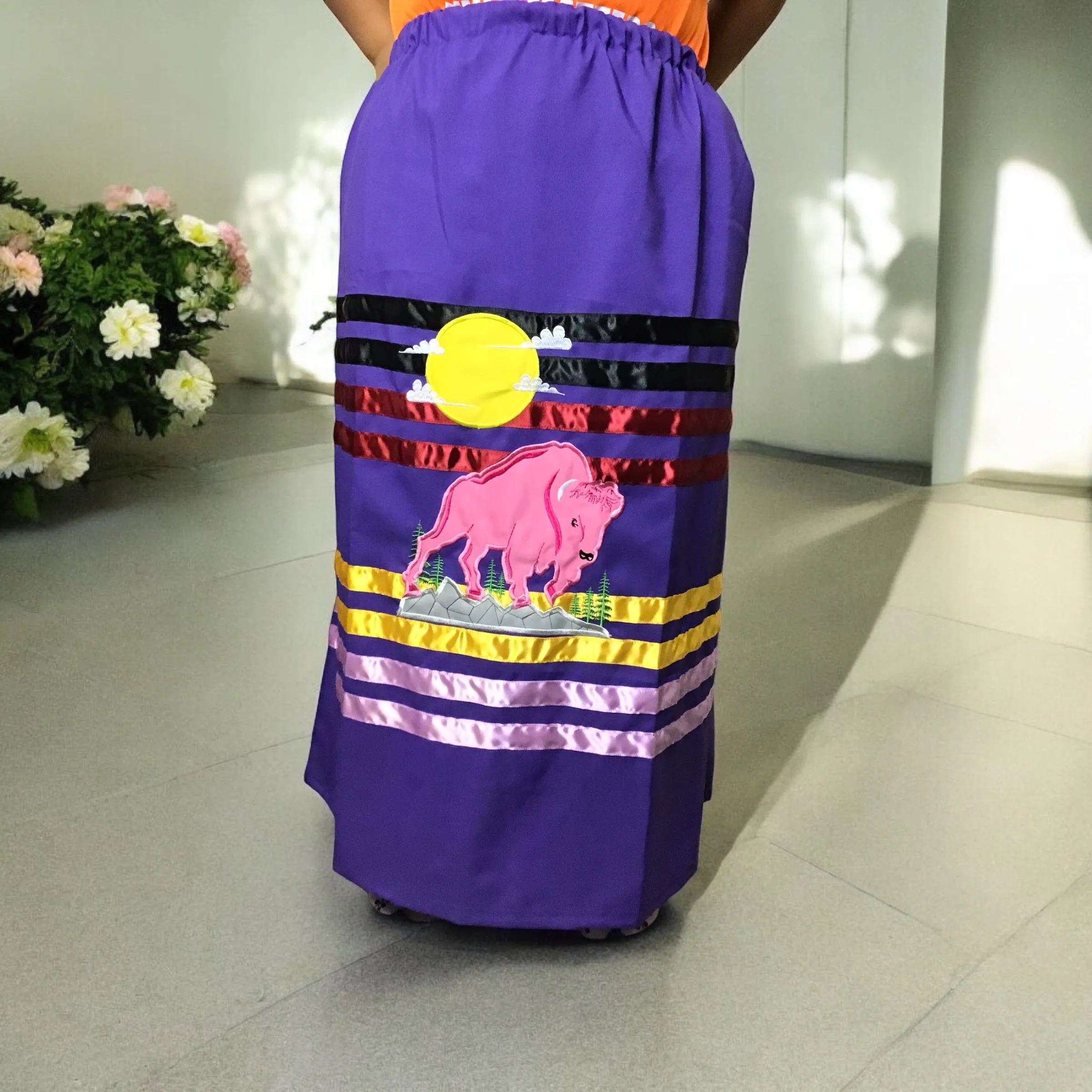 Ribbon Skirt with Buffalo