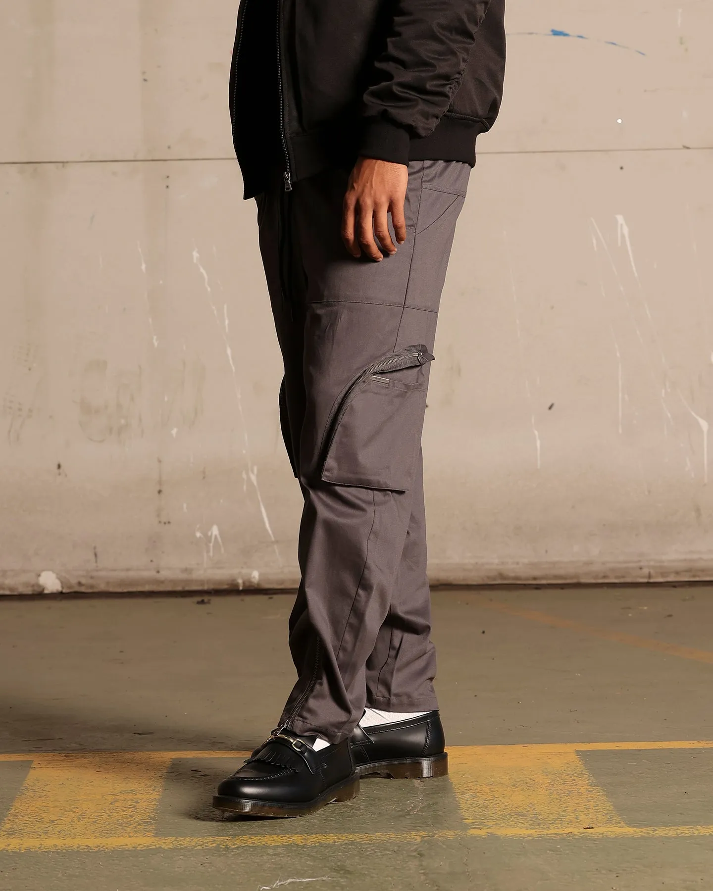 Saint Morta Gallery Zip Cargo Pants Slate