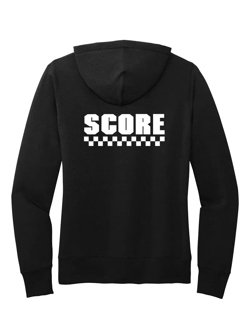 SCORE Checkered Flag Hoodie - Ladies