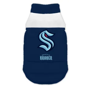 Seattle Kraken Pet Parka Puff Vest