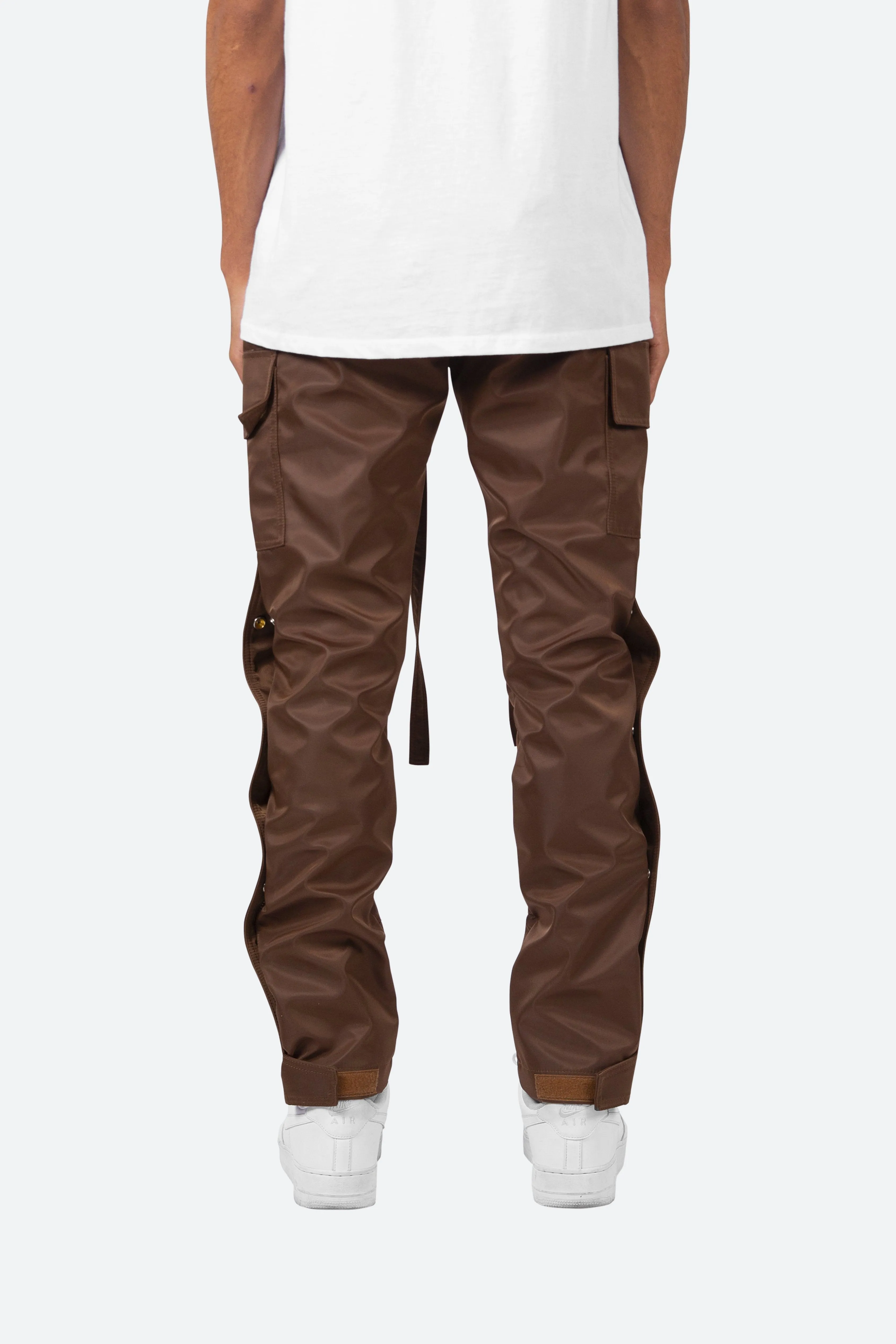 Snap Zipper II Cargo Pants - Brown