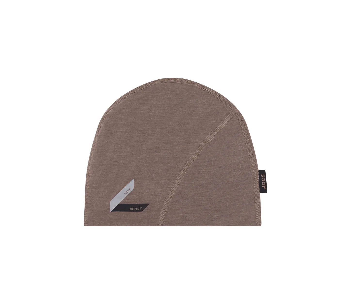 SOAR X norda™ Merino Silk Beanie | Deep Taupe