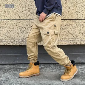 Streetwear Military Tactical Cargo Pants Japanese Casual Plus Size Harem Joggers