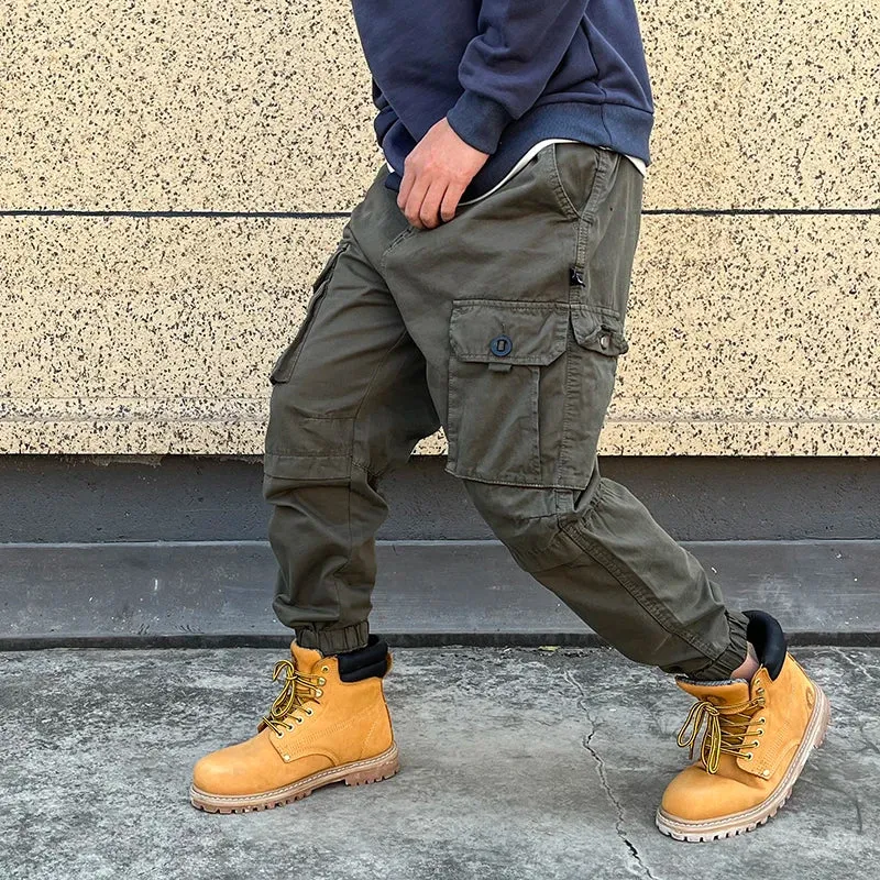 Streetwear Military Tactical Cargo Pants Japanese Casual Plus Size Harem Joggers