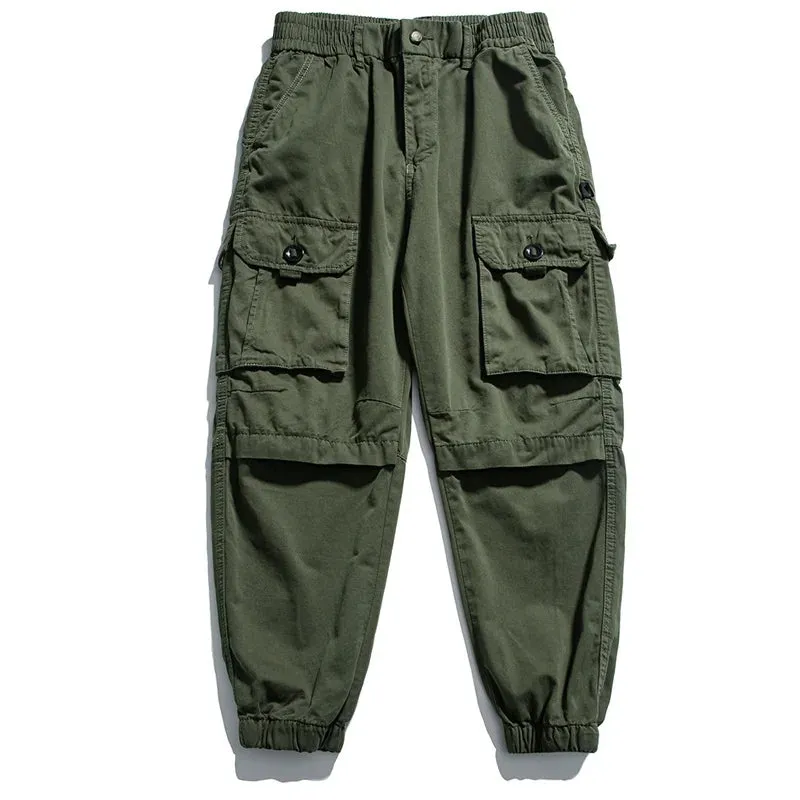 Streetwear Military Tactical Cargo Pants Japanese Casual Plus Size Harem Joggers