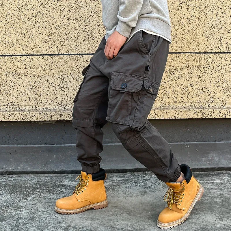 Streetwear Military Tactical Cargo Pants Japanese Casual Plus Size Harem Joggers