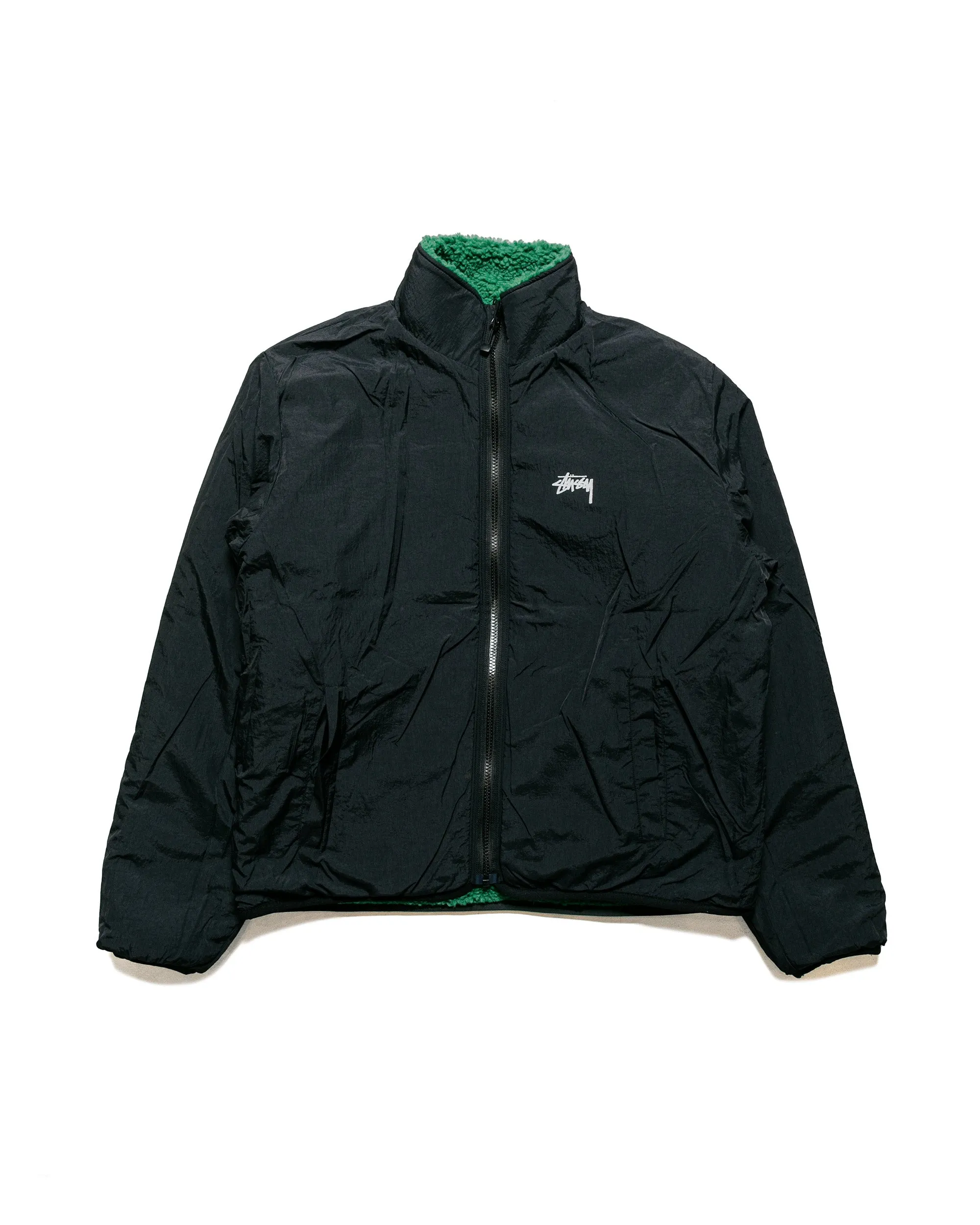 Stüssy Sherpa Reversible Jacket Green