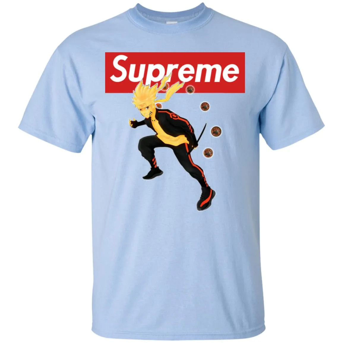 Supreme Naruto T-shirt Men Cotton T-Shirt