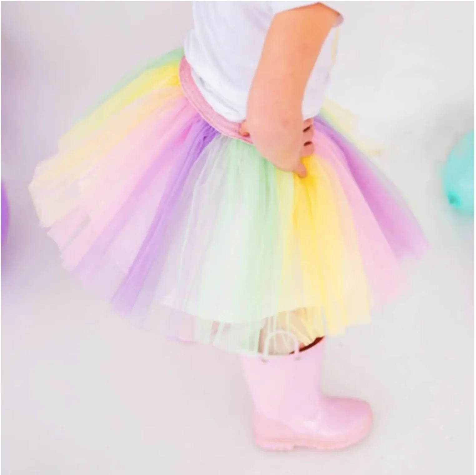 Sweet Wink Girls Pastel Fairy Tutu Skirt