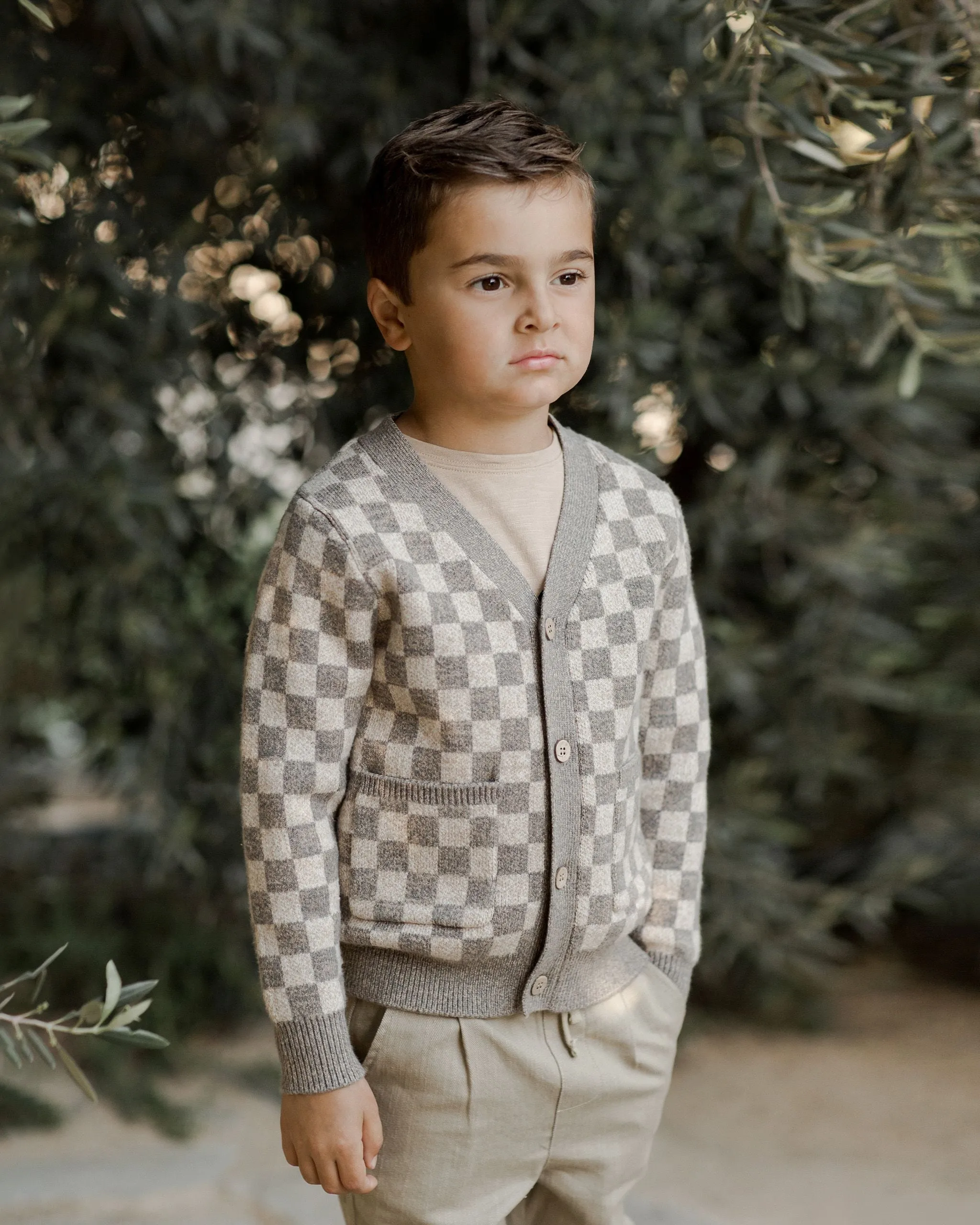 The Boys Cardigan by Rylee   Cru - Check - KIDS