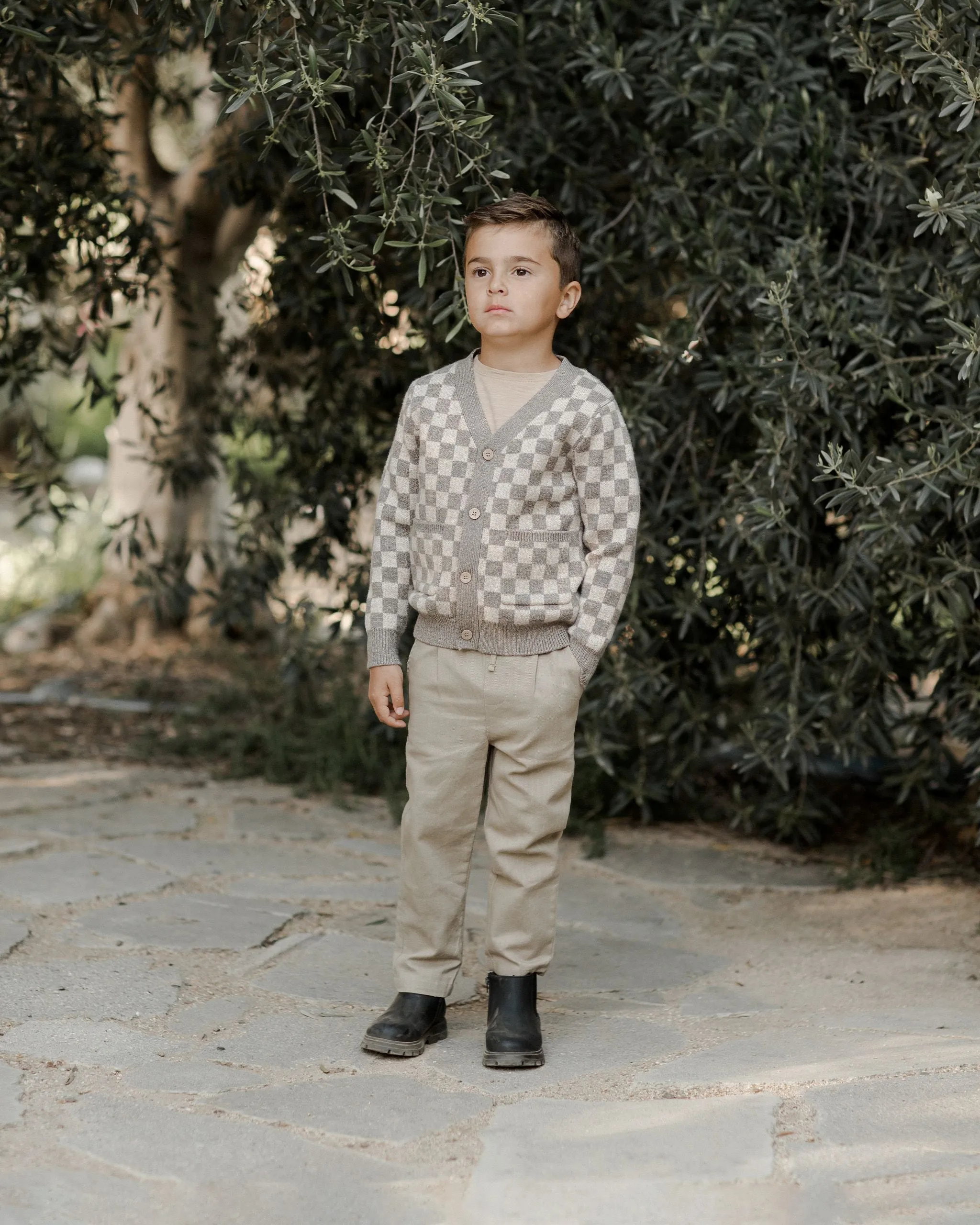 The Boys Cardigan by Rylee   Cru - Check - KIDS