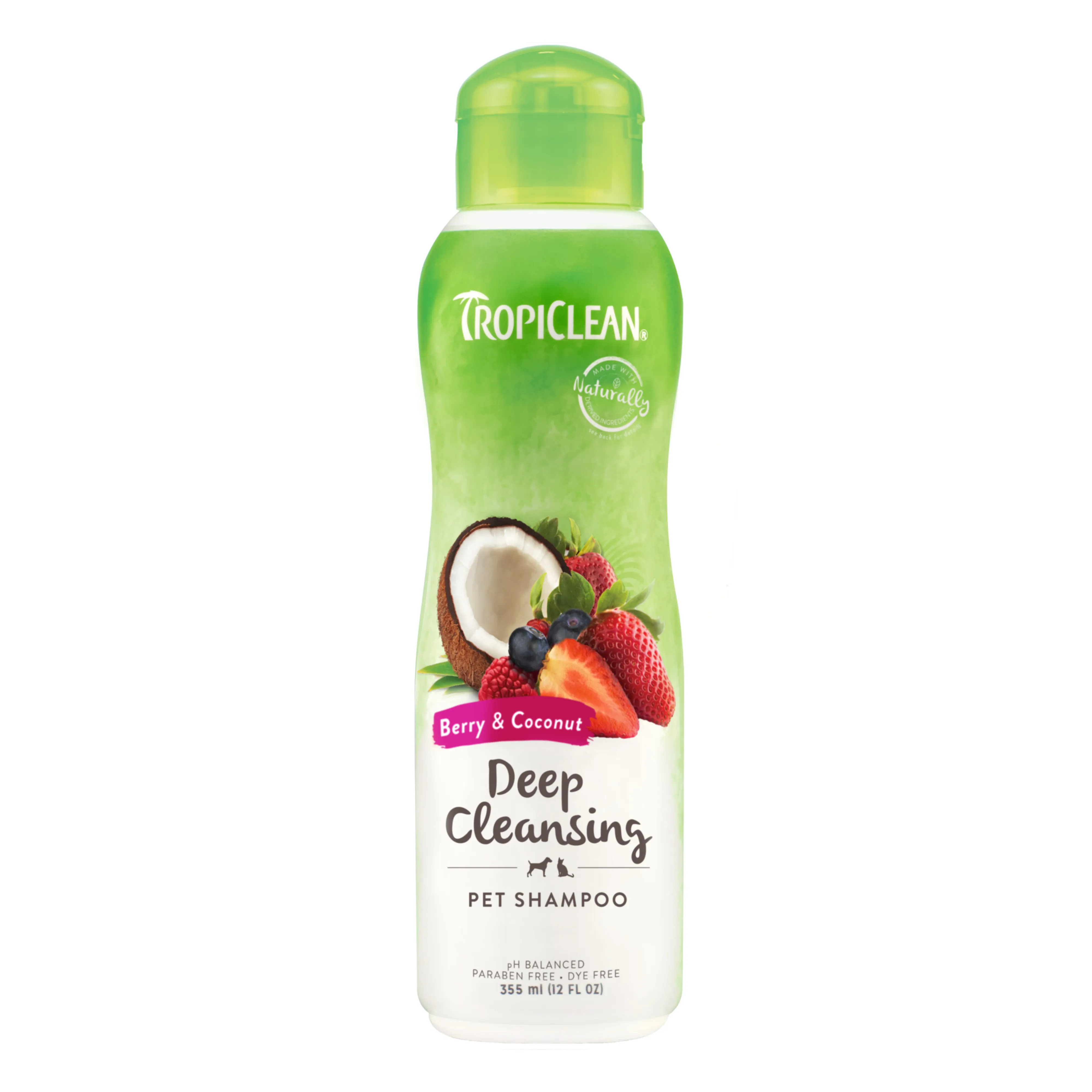 TropiClean Shampoo Berry & Coconut Deep Cleansing 355ml