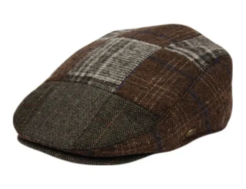 Tweed Patchwork Wool Cap