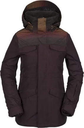 Volcom Leda Gore-Tex Jacket Black Red