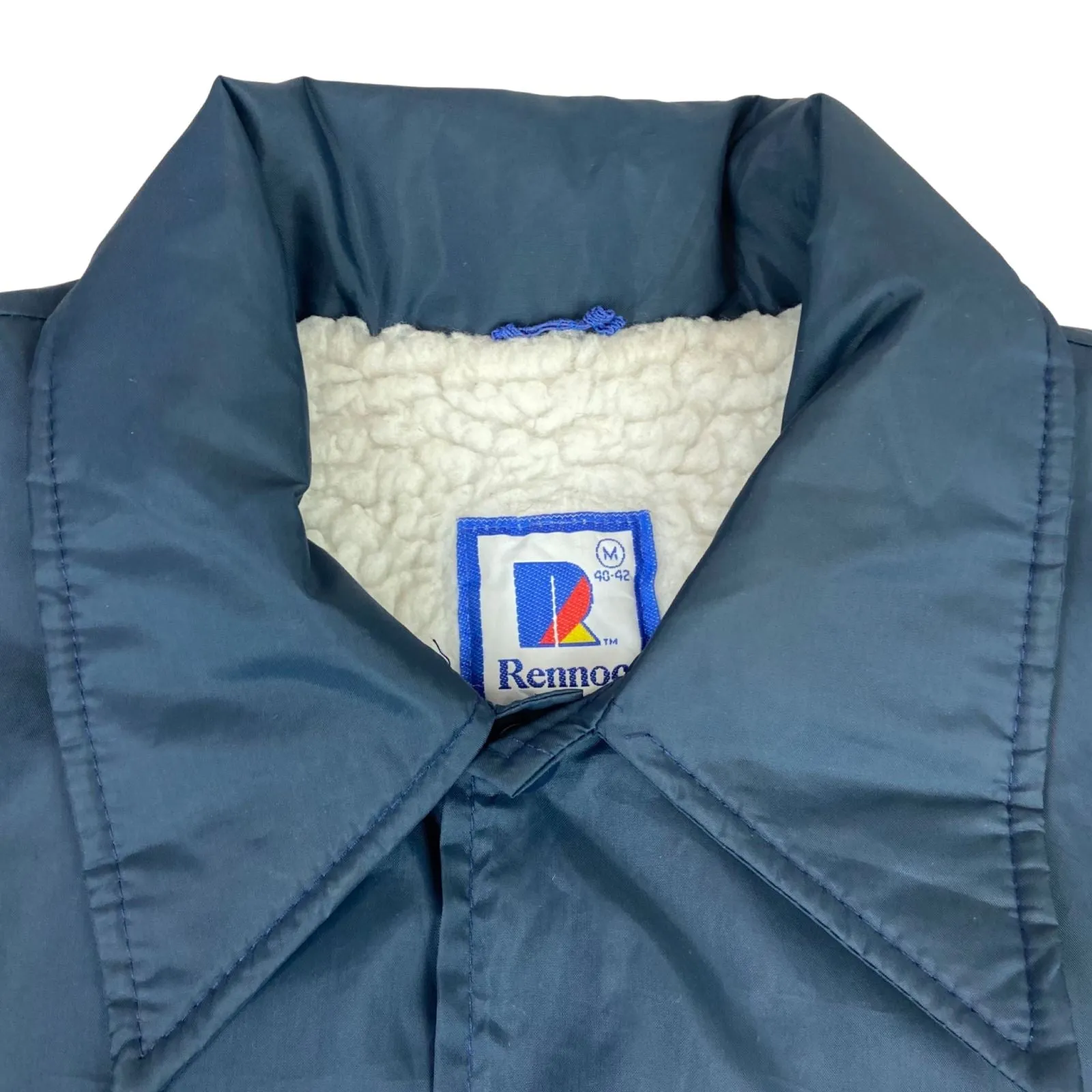 VTG USA PROGRESSO RENNOC SHERPA LINED NYLON WINDBREAKER WORKWEAR SPORTS 42” L