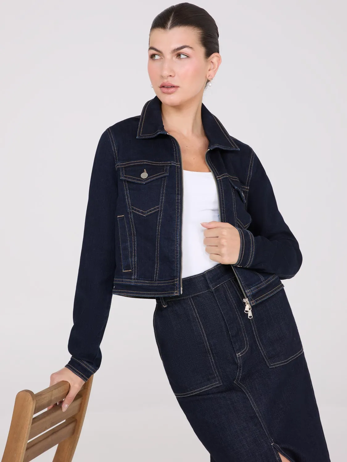 Waisted Denim Jacket