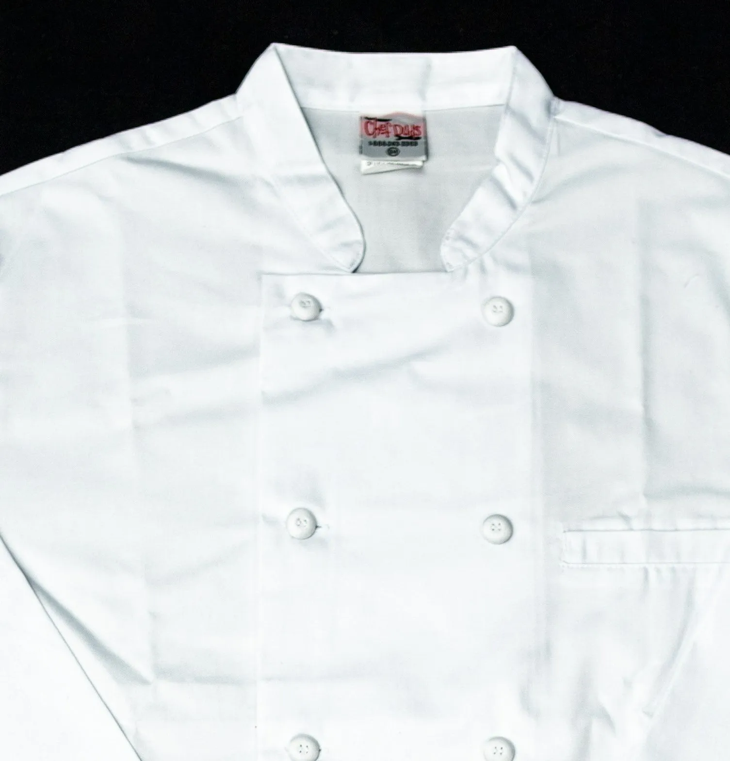 White Mesh-Back Chef Coat 7655