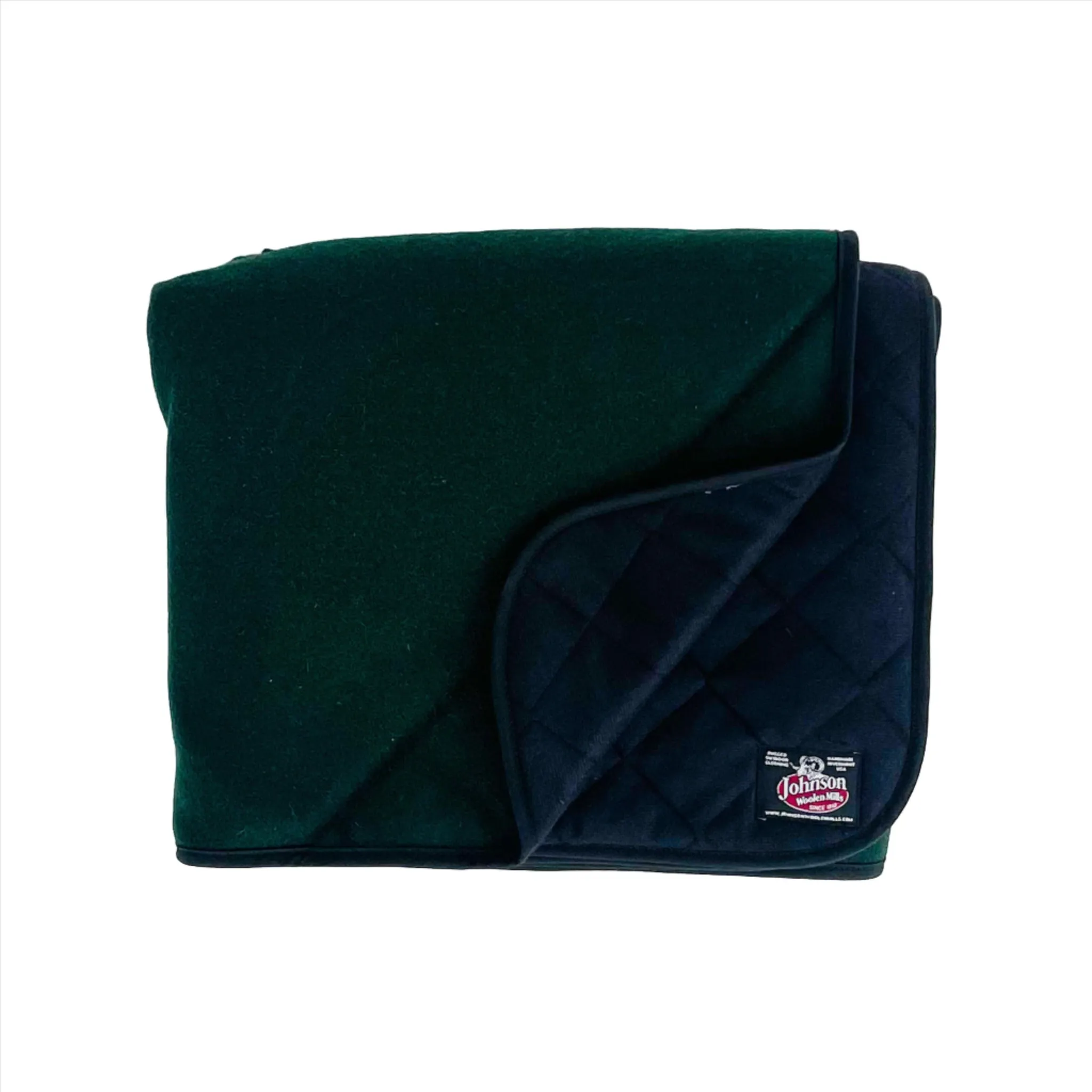 Wilderness Wool Throw Blanket - 74 - Spruce Green