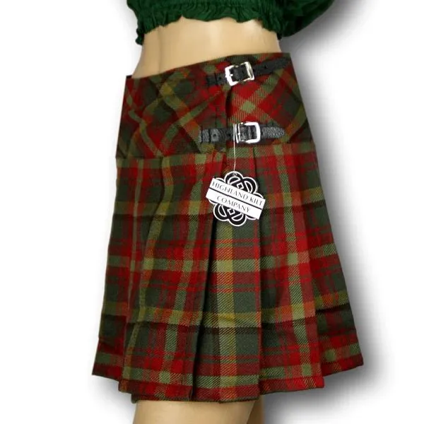 Women's Billie Kilt Mini Skirt Maple Leaf Tartan