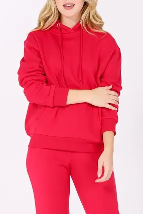 Women's Oversized Relaxed Pullover Fleece Hoodi