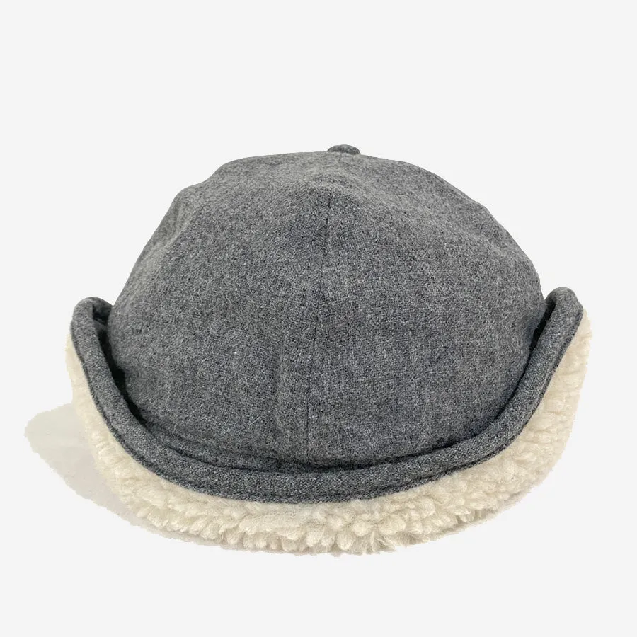 Wool Boa Pilot 6-Panel Cap - Brown