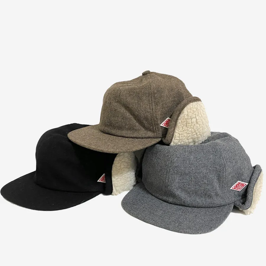 Wool Boa Pilot 6-Panel Cap - Brown