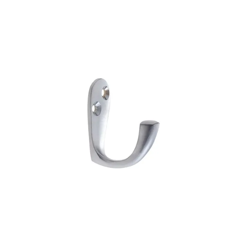 Zoo Single Robe Hook-Satin Chrome